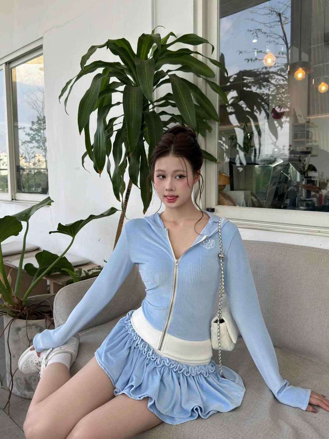 AI AI Mitten 貓耳外套+蓬裙套組