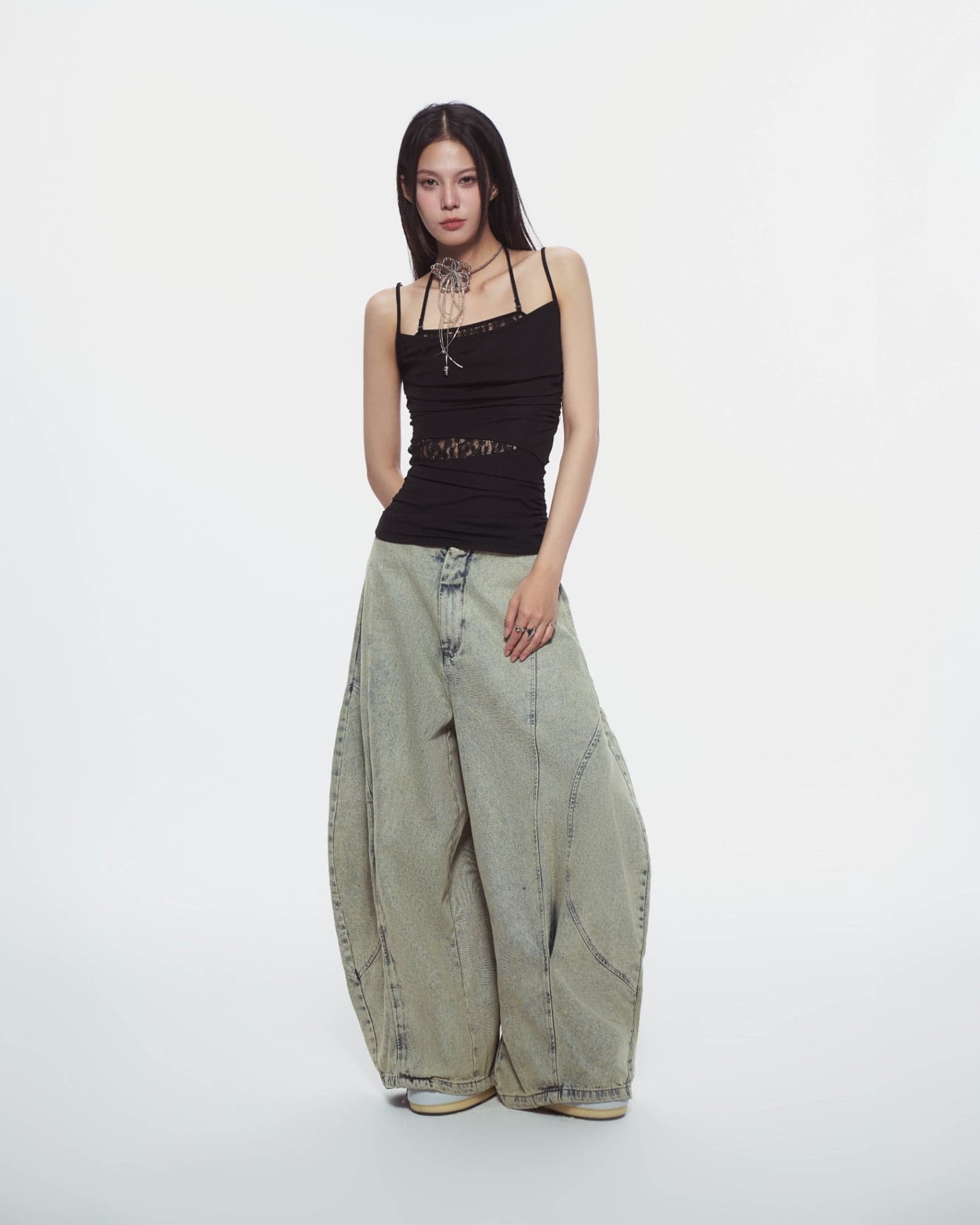 BunnyHill Aysel 蕾絲拼接上衣
