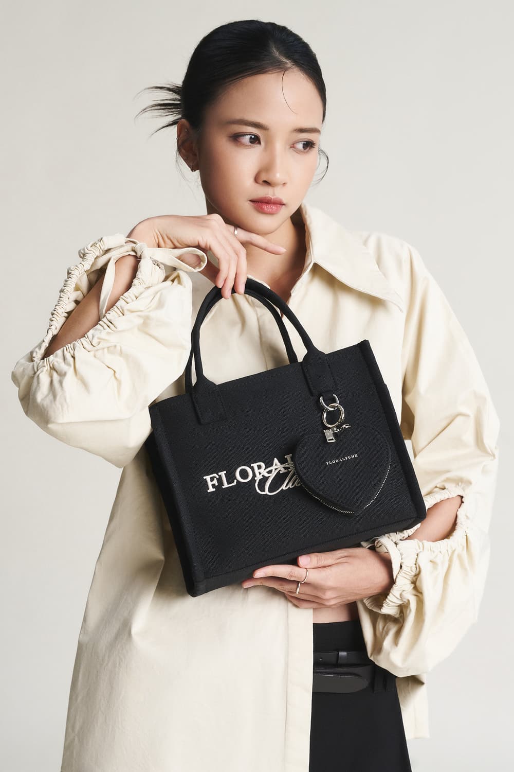 FloralPunk Carry On 帆布托特包 S