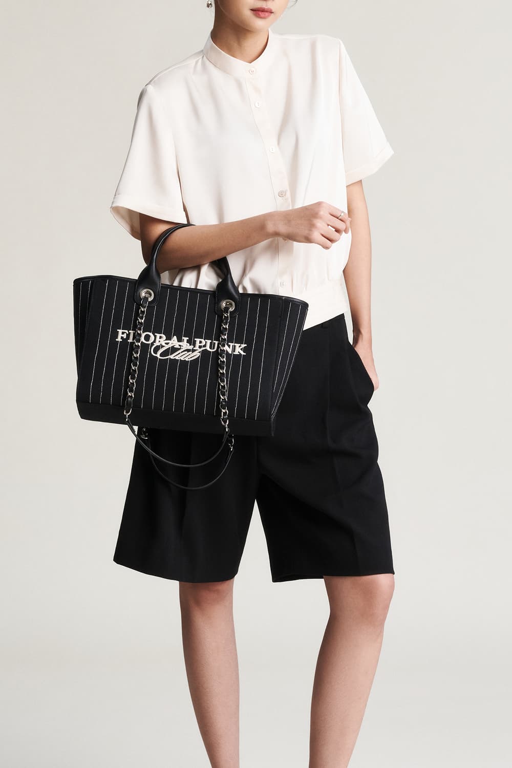 FloralPunk Downtown Shopper 帆布購物包