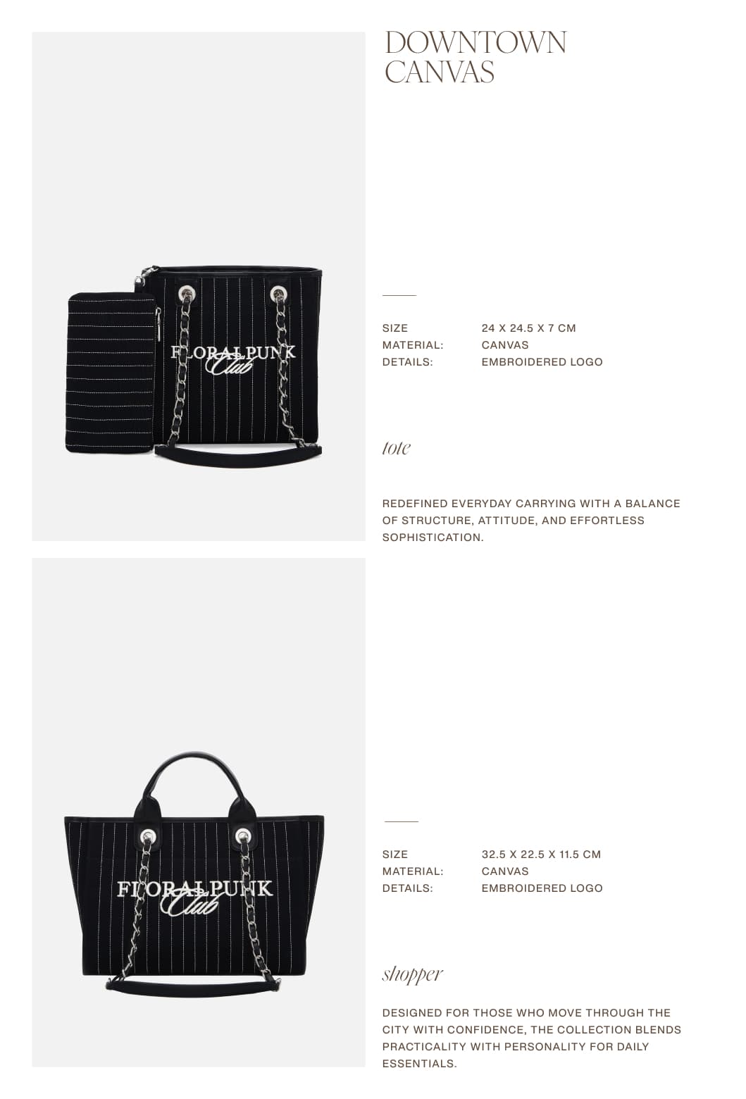 FloralPunk Downtown Shopper 帆布購物包