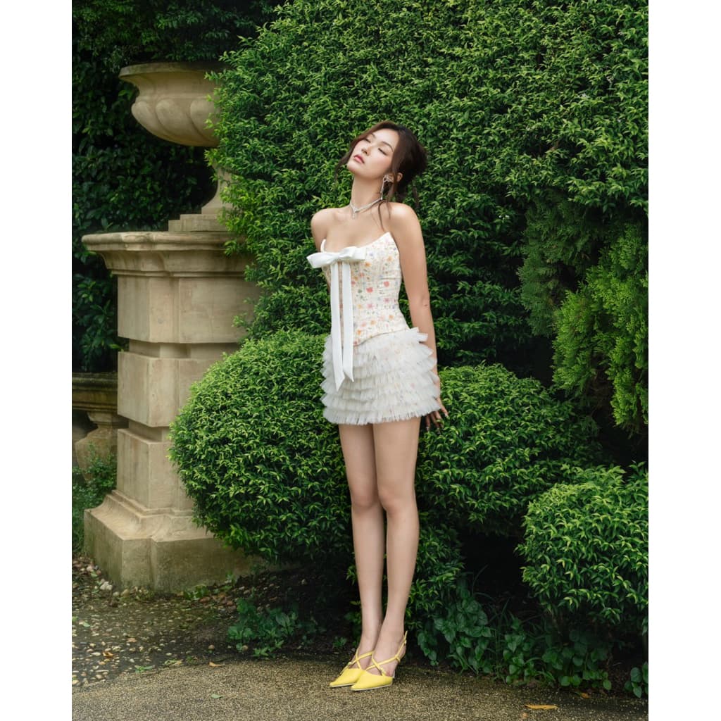 Laneci JABY 貼身 corset 碎花套組
