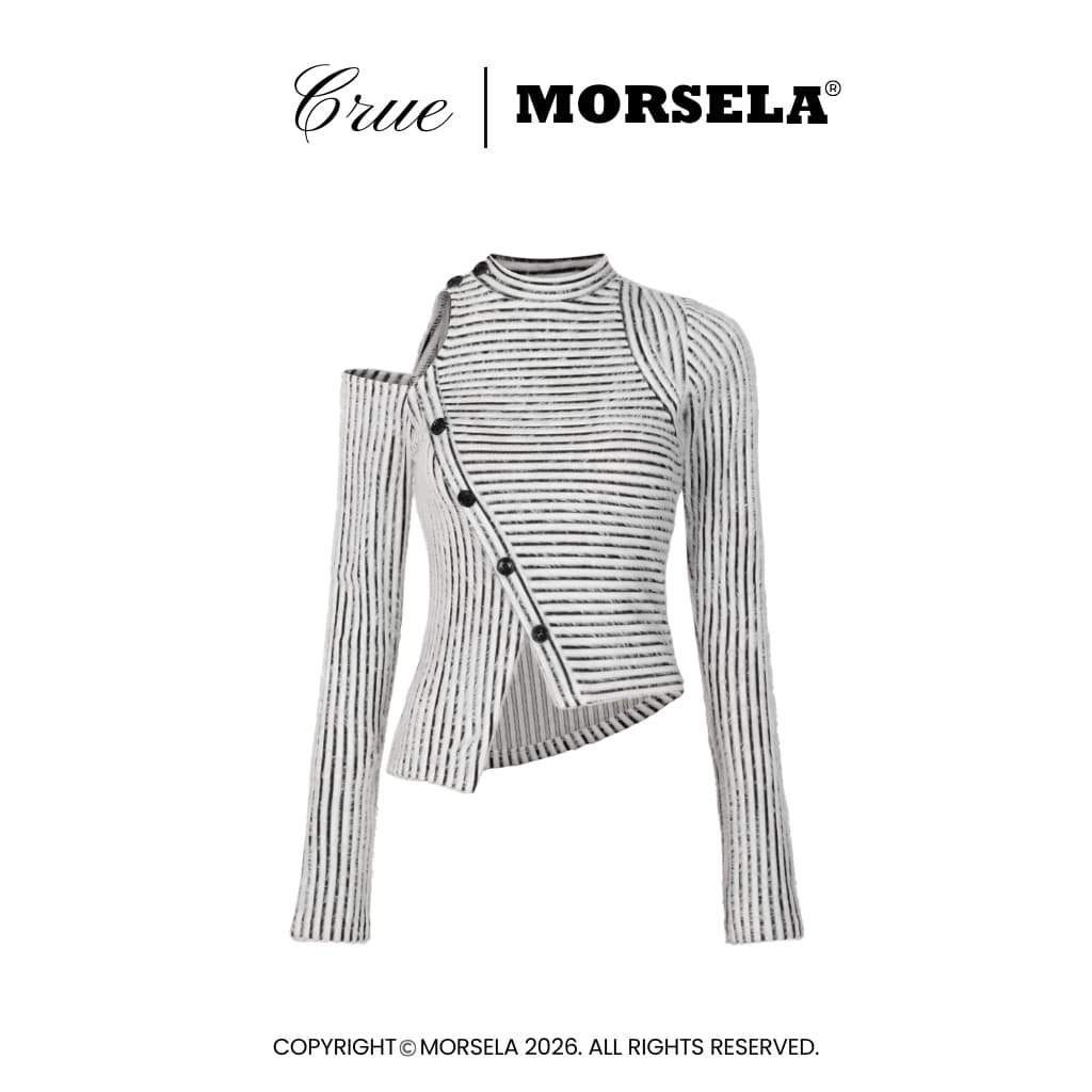 MORSELA CRUE 條紋針織上衣