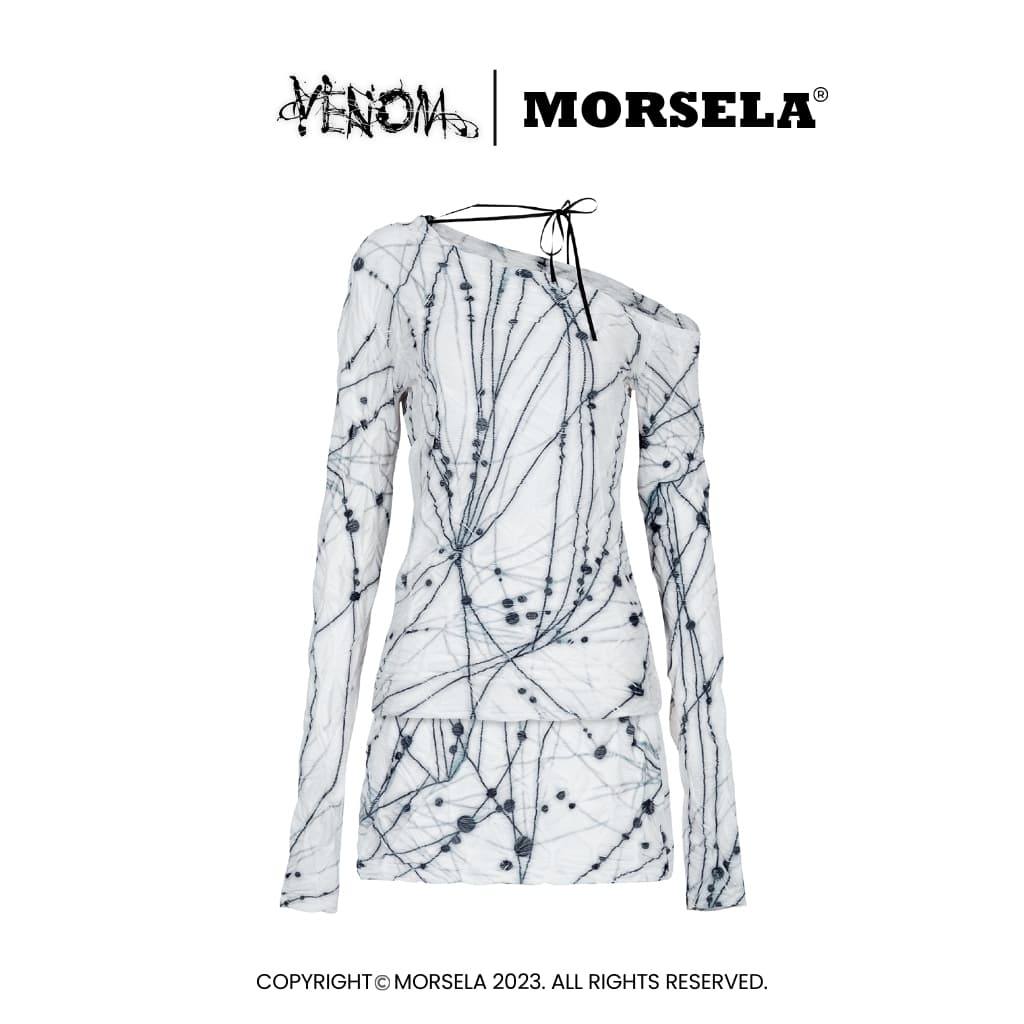 MORSELA VENOM 露肩上衣＋包臀裙 兩件套